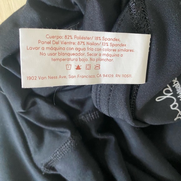 Isabel Maternity Active Leggings size XL- Crossover Panel/Black - Picture 7 of 8